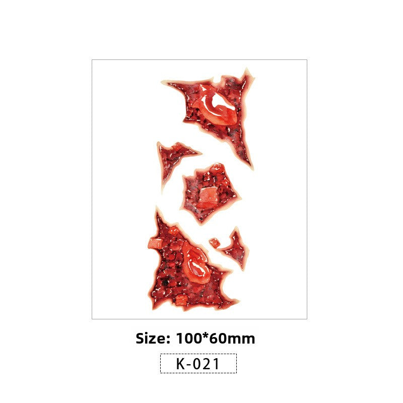 Halloween Scar Tattoo Stickers
