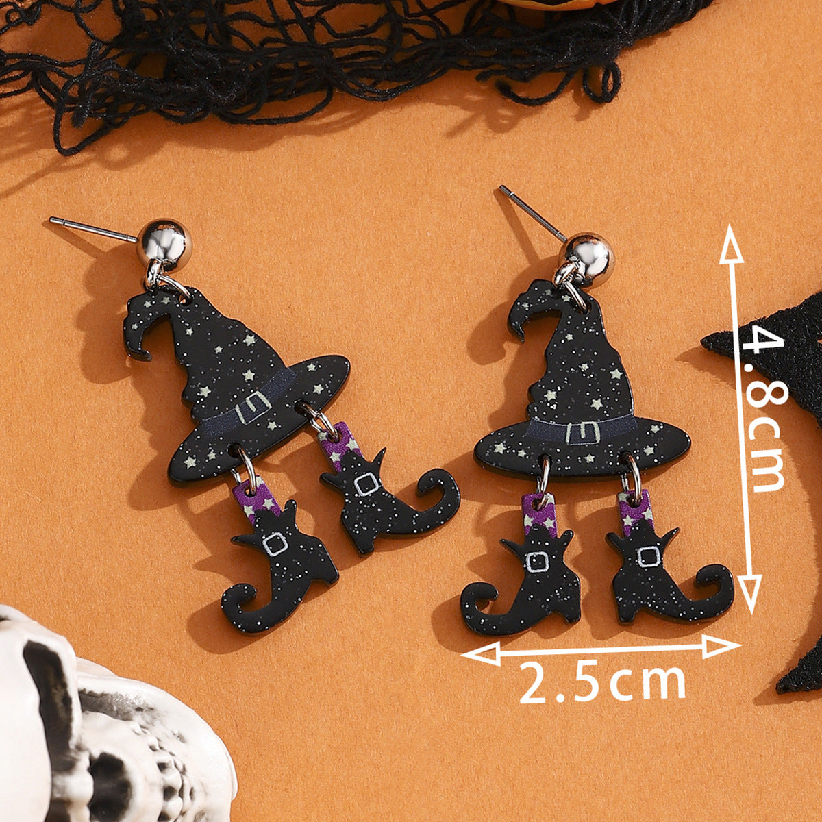 Cartoon Halloween Earrings Set