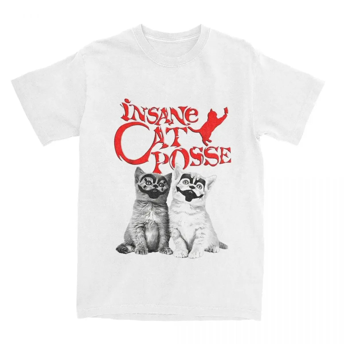 Insane Cat Posse Halloween Cotton T-Shirt