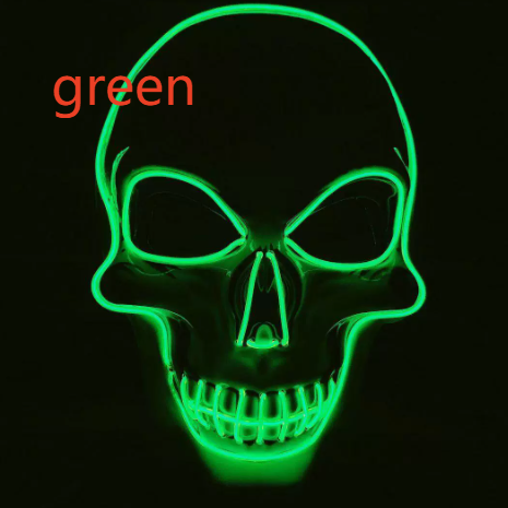 Halloween Glow-in-the-Dark Masks - Plastic