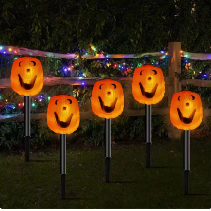 Halloween Solar Pumpkin Garden Stake Light