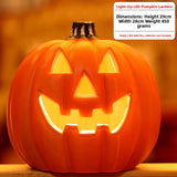 Halloween Light-Up Pumpkin Lantern - Plastic
