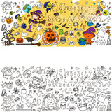 Halloween Coloring Poster for Kids