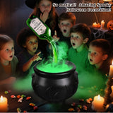 Halloween Flame-Effect Witch Cauldron - Plastic
