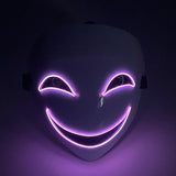 LED Glowing Anime Mask for Halloween Cosplay - Plastic
