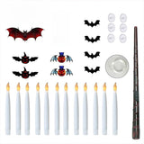 Halloween LED Floating Candles with Magic Wand Control