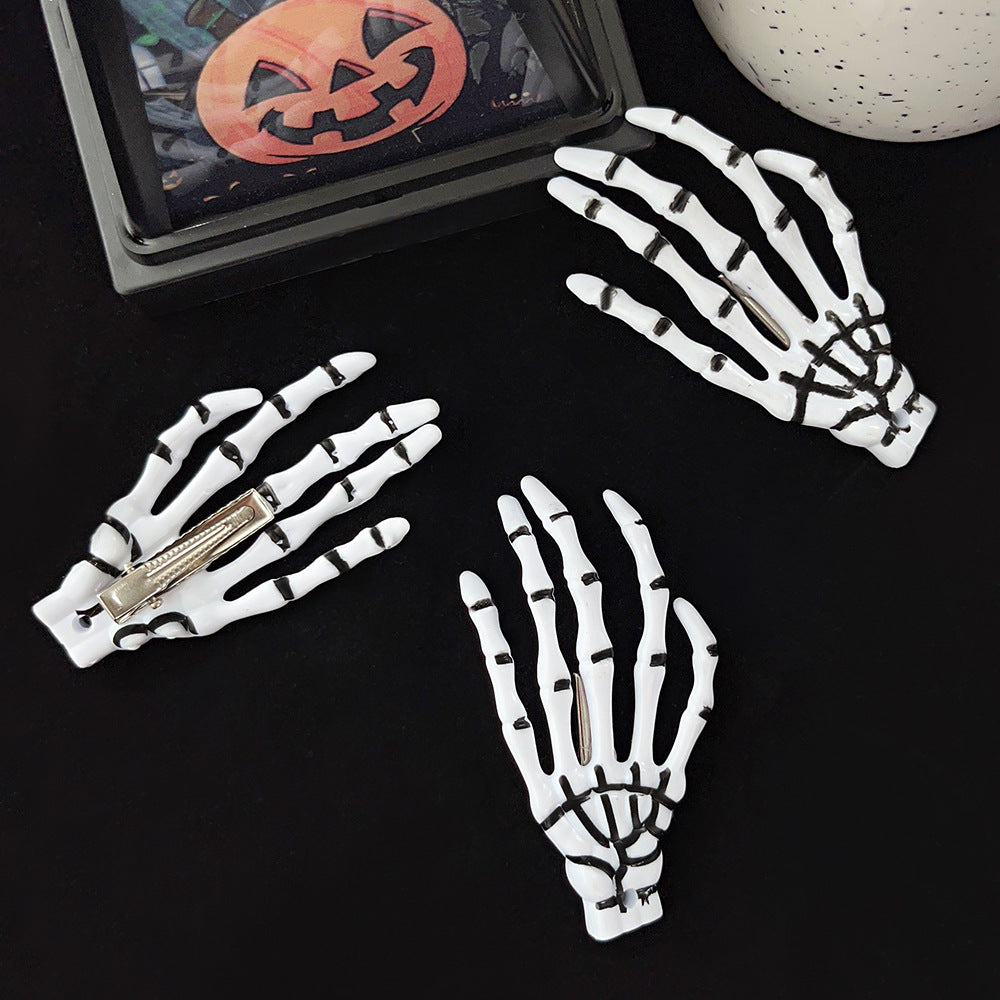 Halloween Skeleton Hand Hair Clip