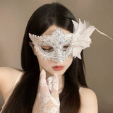 Halloween Anime Half-Face Mask - Plastic