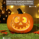 LED Halloween Pumpkin Lantern with Multiple Designs - Plastic