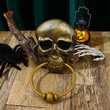 Halloween Pumpkin and Skull Doorbell with Lights and Sound - Plastic