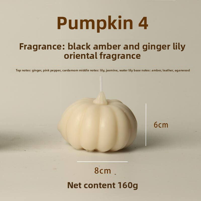 Halloween Pumpkin-Shaped Scented Candles