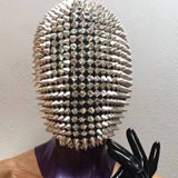 Halloween Gold and Silver Latex Mask