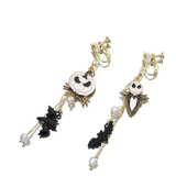 Gothic Halloween Pumpkin Ghost Earrings