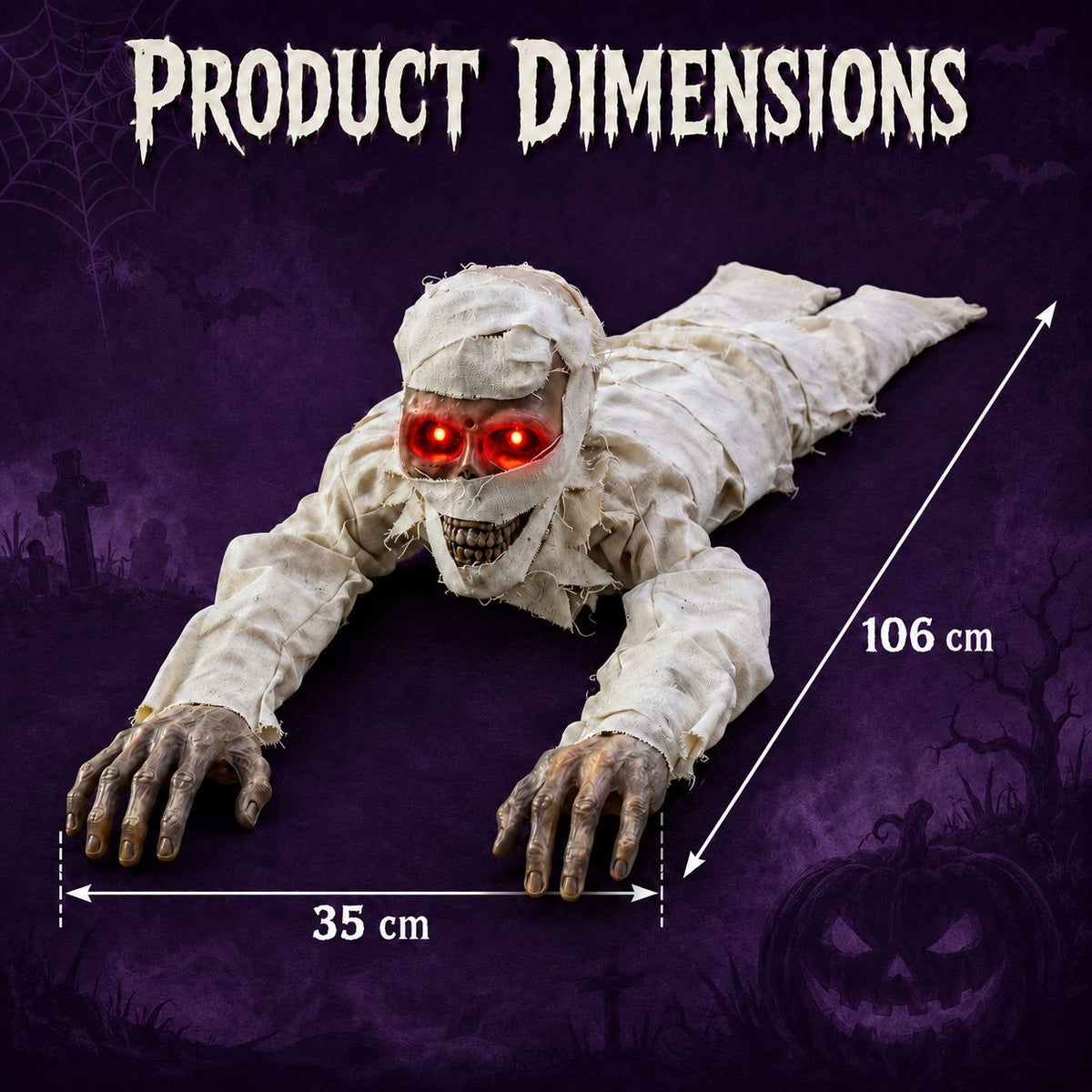Halloween Electric Crawling Ghost Decoration