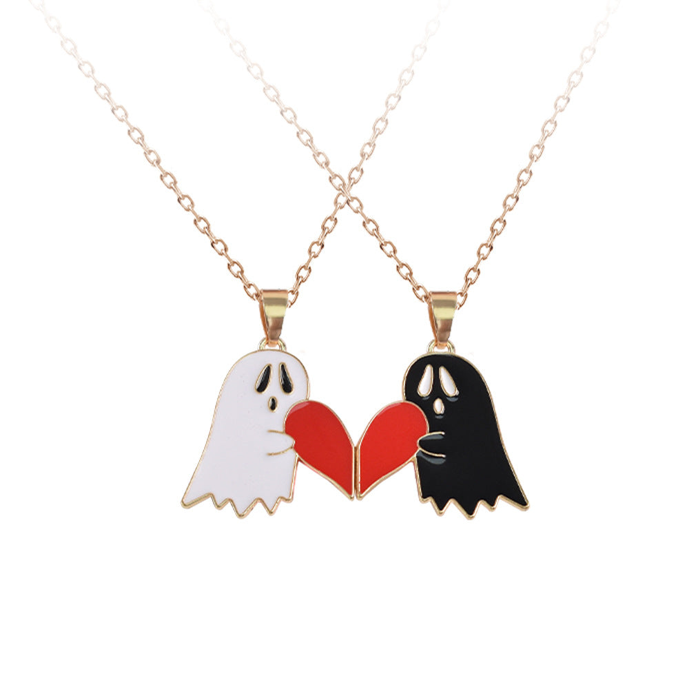 Halloween Cartoon Enamel Magnetic Necklace