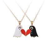 Halloween Cartoon Enamel Magnetic Necklace