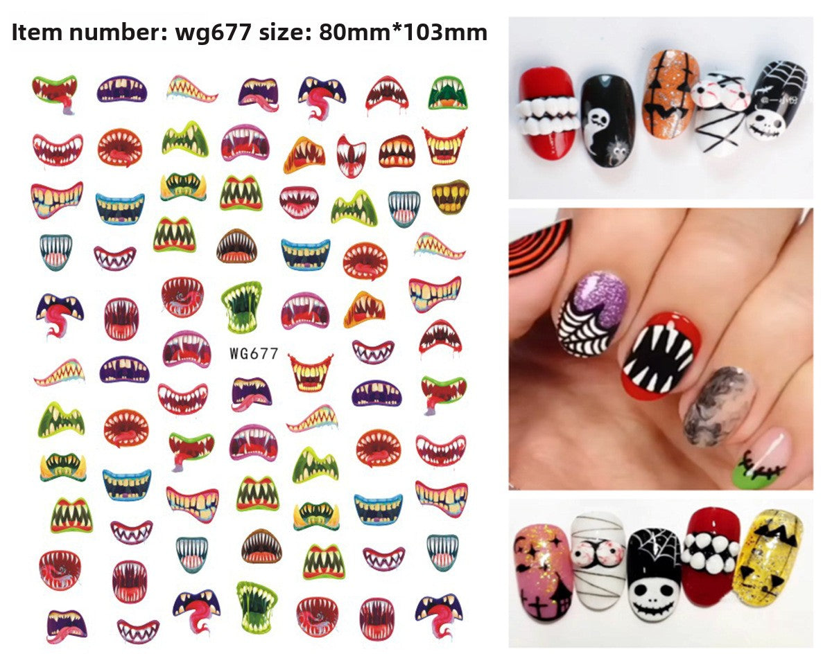Halloween Nail Stickers - Vinyl