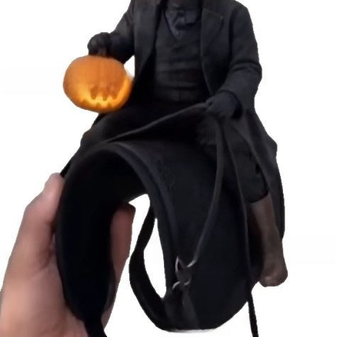 Halloween Cat with Pumpkin Rider Ornament