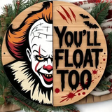 Halloween Wooden Hanging Door Sign