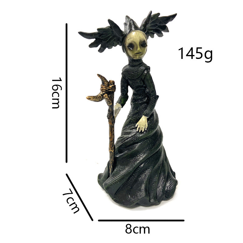 Halloween Witch Resin Garden Decoration