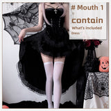 Halloween Gothic Costume Dress - Black and Red