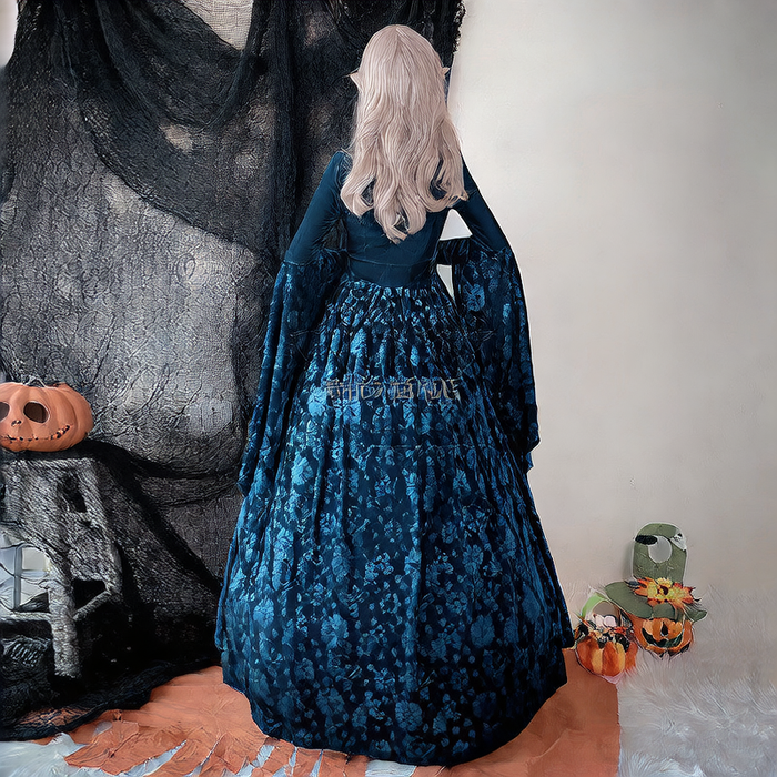 Halloween Witch Princess Costume Dress and Cape
