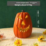 LED Halloween Pumpkin Lantern with Multiple Designs - Plastic