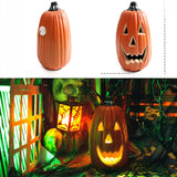 LED Halloween Pumpkin Lantern with Multiple Designs - Plastic