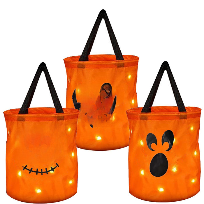 Halloween LED Pumpkin Candy Bag