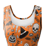 Halloween Sleeveless Printed Dress