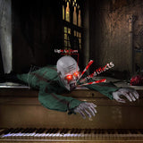 Halloween Electric Bald Ghost Decoration - Plastic