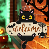 Halloween Printed Boxwood Door Sign