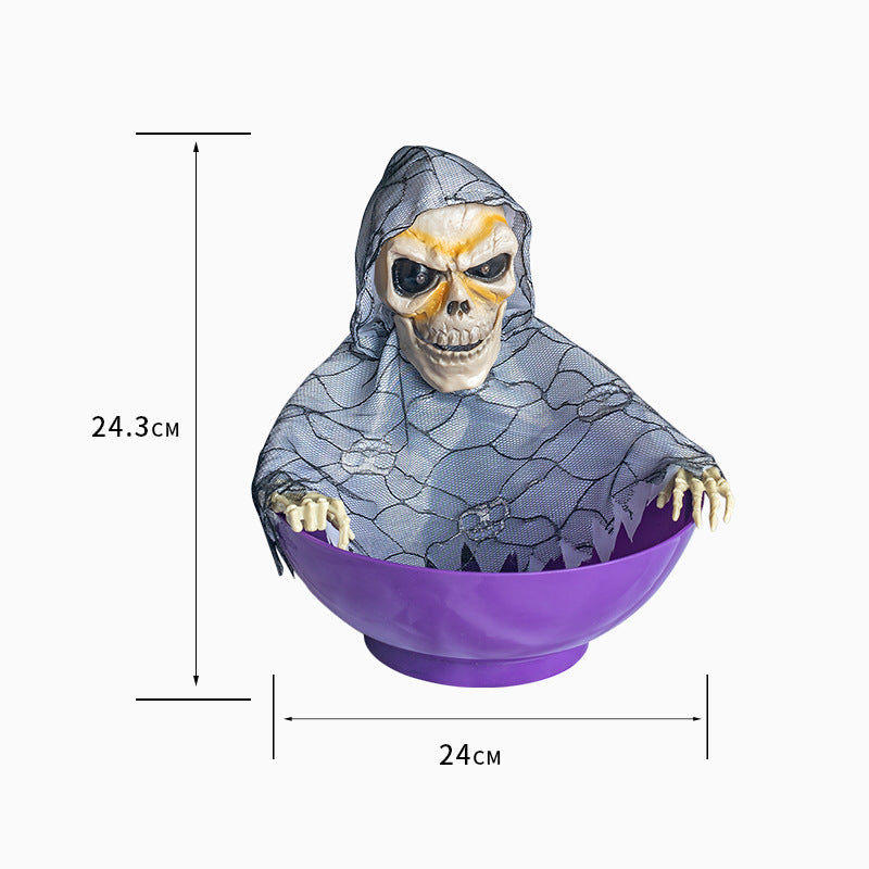 Halloween Electric Ghost Candy Tray Prop