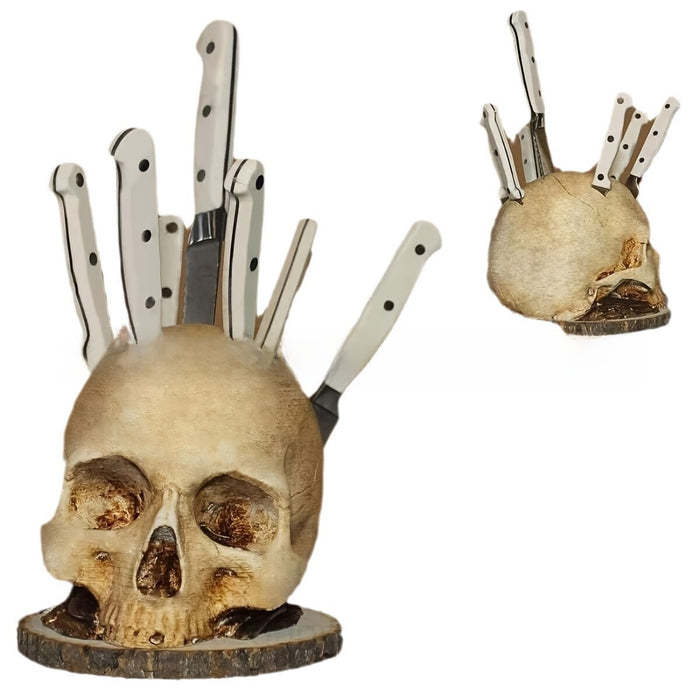 Halloween Skull Figurine - Resin