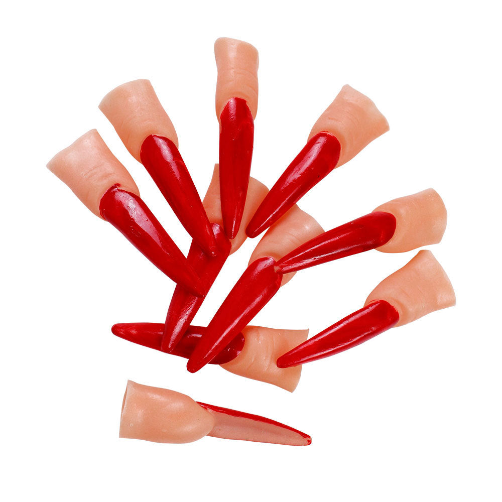 Halloween Witch Nail and Zombie Finger Costume Props - Vinyl