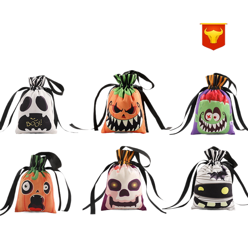 Halloween Brushed Cloth Candy Tote Bag