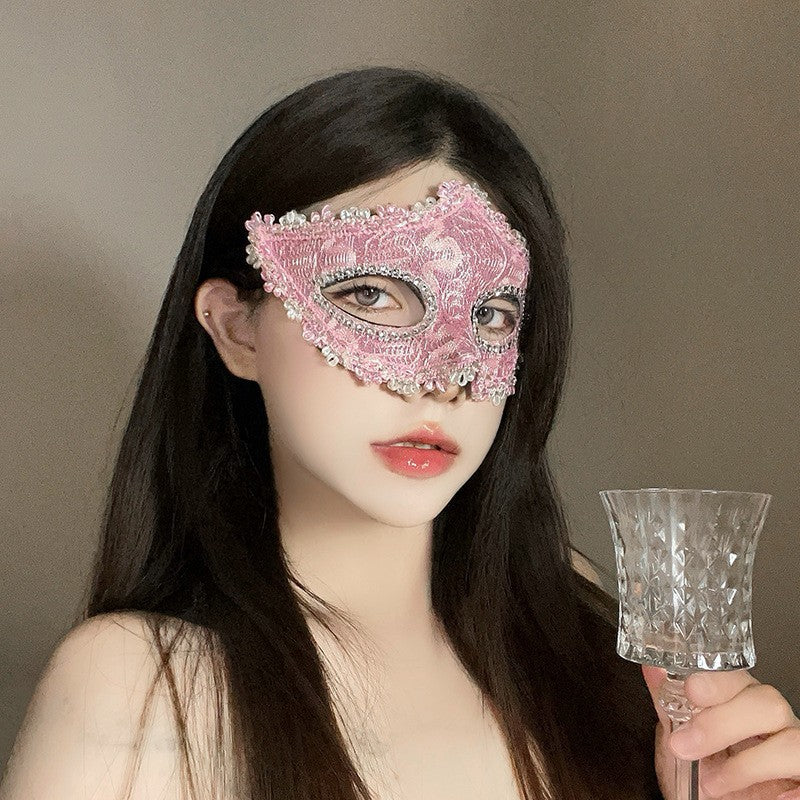 Halloween Anime Half-Face Mask - Plastic