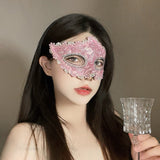 Halloween Anime Half-Face Mask - Plastic