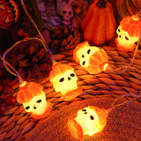 Halloween Outdoor LED Pumpkin and Ghost String Lights
