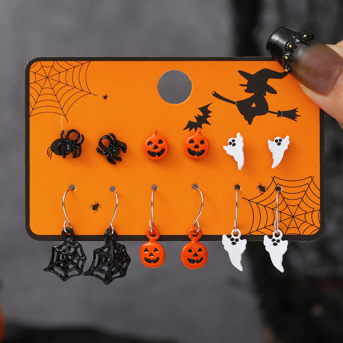 Cartoon Halloween Earrings Set