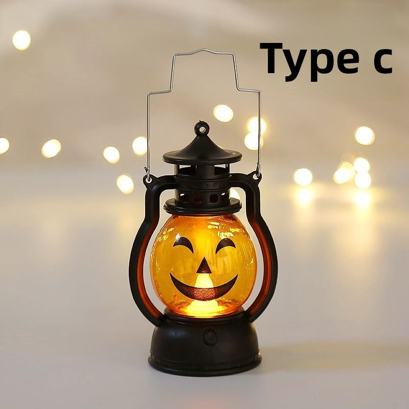 Halloween Handheld Pumpkin Lantern - Plastic