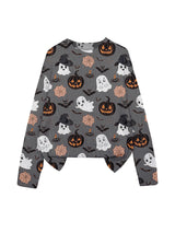 3D Print Halloween Round Neck Knitted Sweater - Polyester