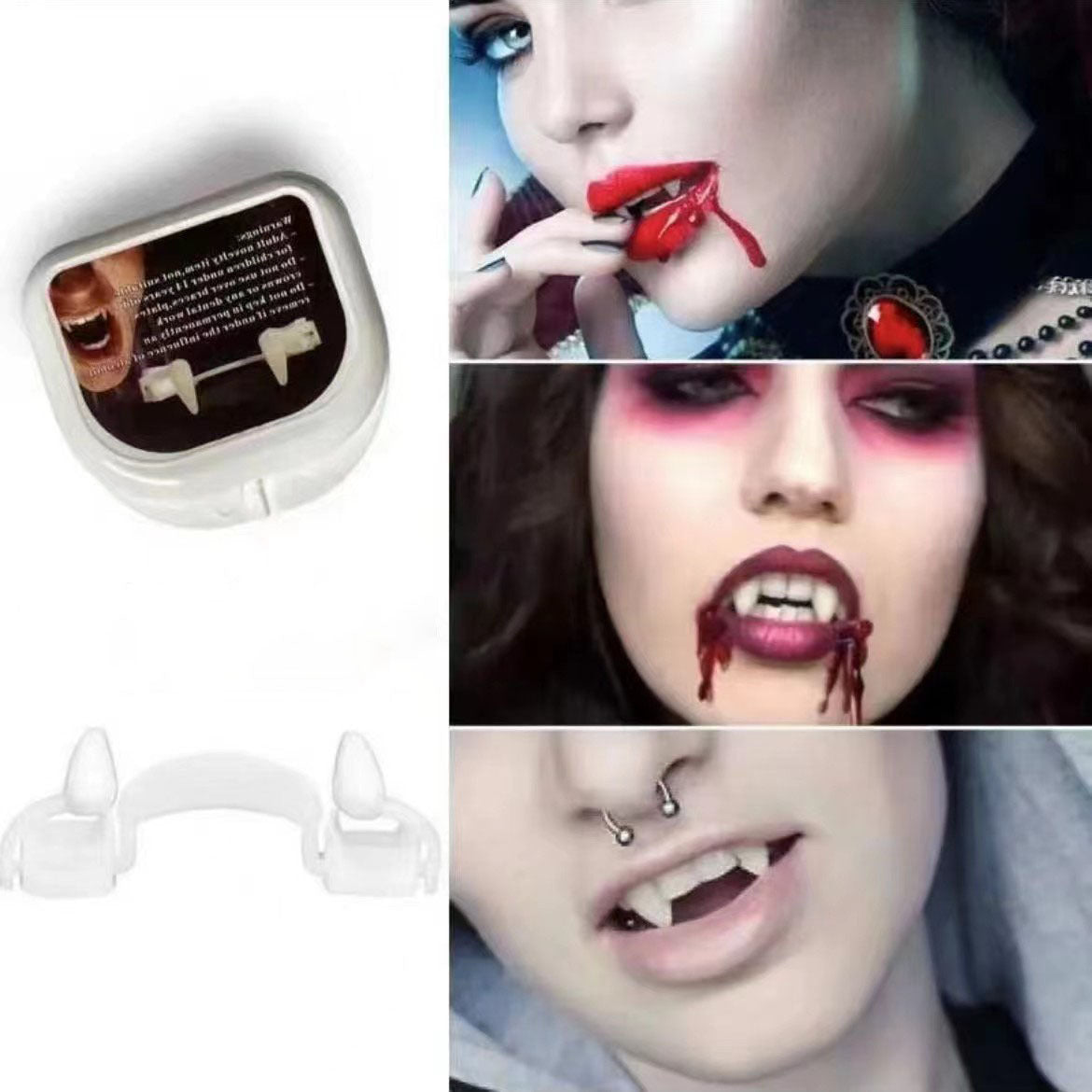 Halloween Vampire and Zombie Costume Teeth - Plastic