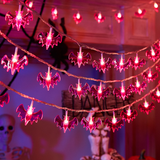 Halloween Pumpkin and Maple Leaf LED String Lights - PVC