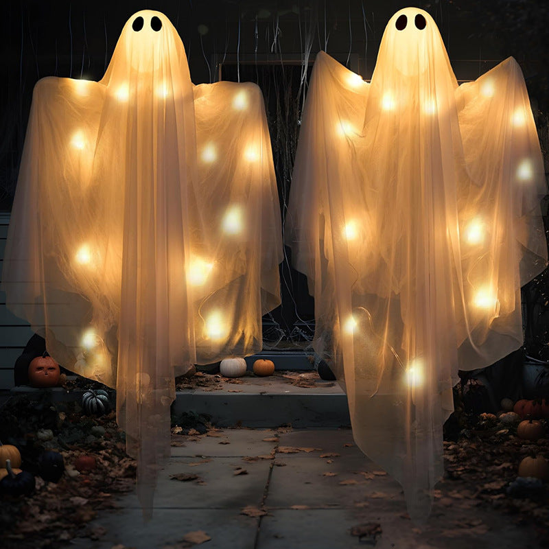 Halloween Ghost LED String Lights Outdoor Decorations - Plastic