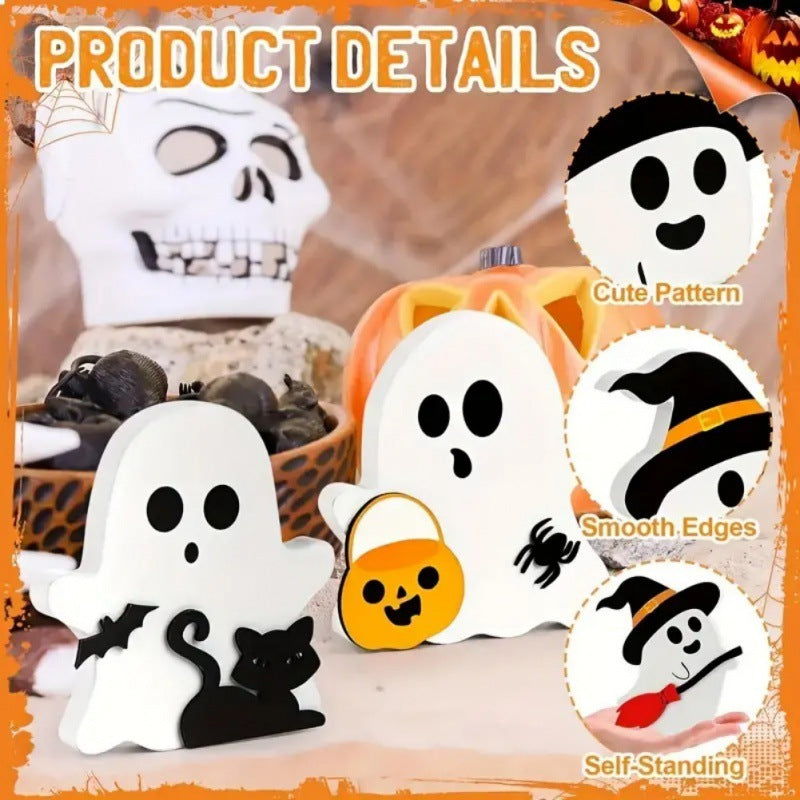 Halloween Three Ghosts Tabletop Ornament - PVC