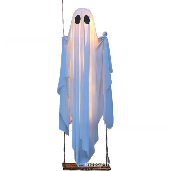 Halloween Glowing Swing Ghost Decoration
