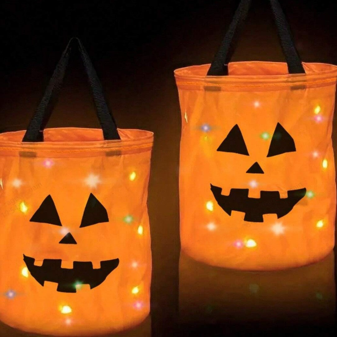 Halloween LED Pumpkin Candy Bag