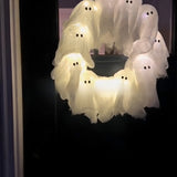 Halloween Light-Up Ghost Garland - Cloth