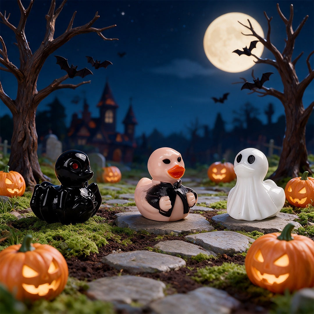 Halloween Duck Figurine Ornaments - Resin